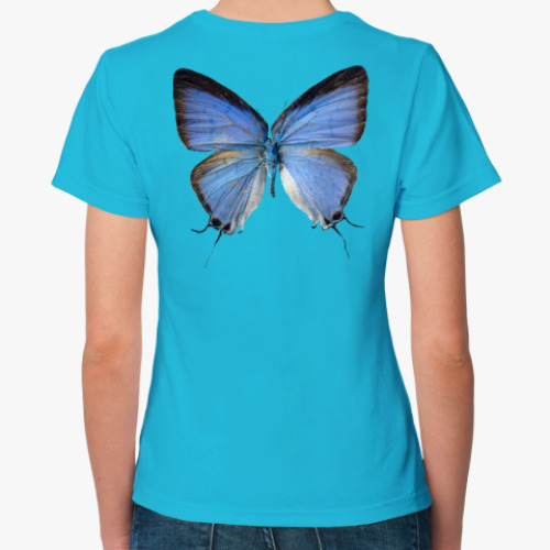 Женская футболка с принтом Крылья Бабочка