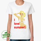 Женская футболка органик