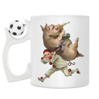 Кружка с футбольным мячиком