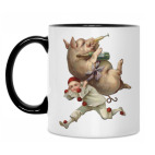 Кружка двухцветная