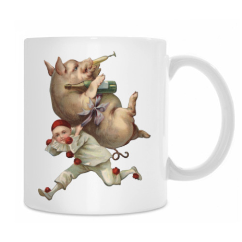 Кружка с принтом PARTY HARD