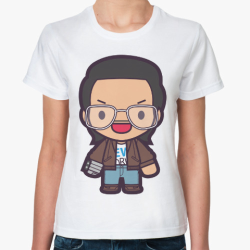 Классическая футболка с принтом Кунг Фури