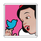 Магнит 6.5 x 6.5 см Snow White & Twitter