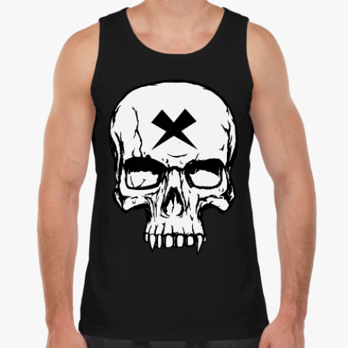 Майка с принтом Vampire Skull