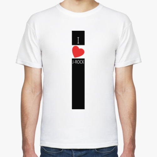 Футболка с принтом 'I love J-ROCK'