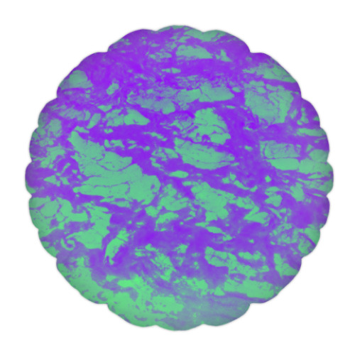 Подушка с принтом Кислотный бриз