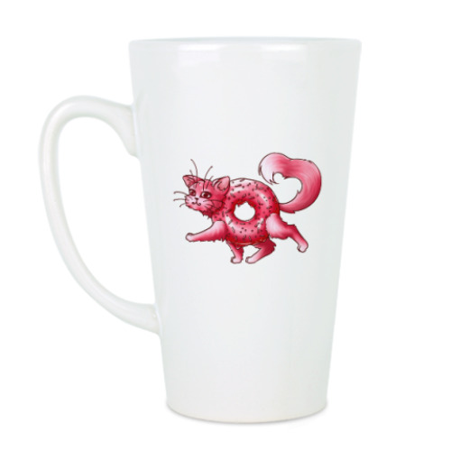 Чашка Латте с принтом Котопончик