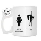 Кружка с футбольным мячиком