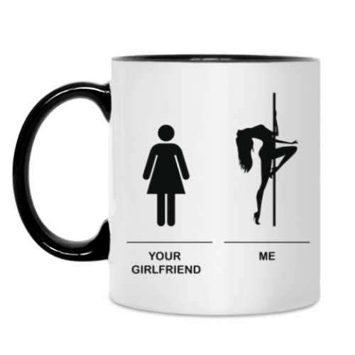 Кружка с принтом I am pole dancer