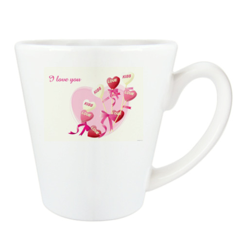 Чашка Латте Сердца