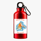 Металлическая бутылка 400 мл UV-DTF