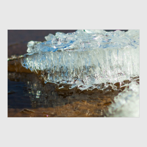 Постер с принтом Весенний лёд