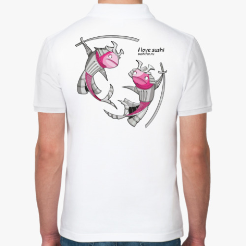 Рубашка поло рыбы-самураи