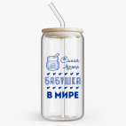 Банка с бамбуковой крышкой