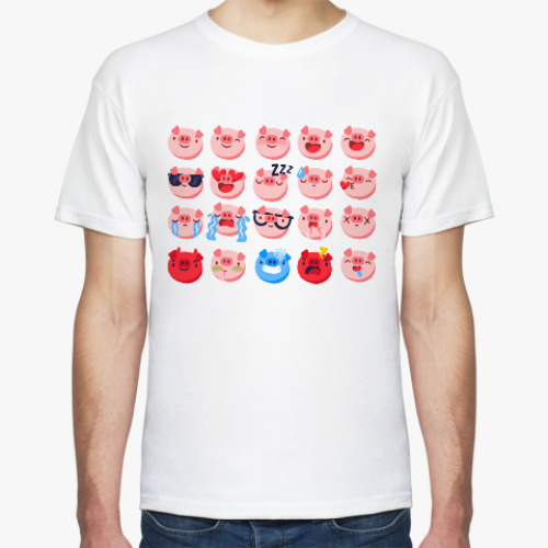 Футболка с принтом Год свиньи