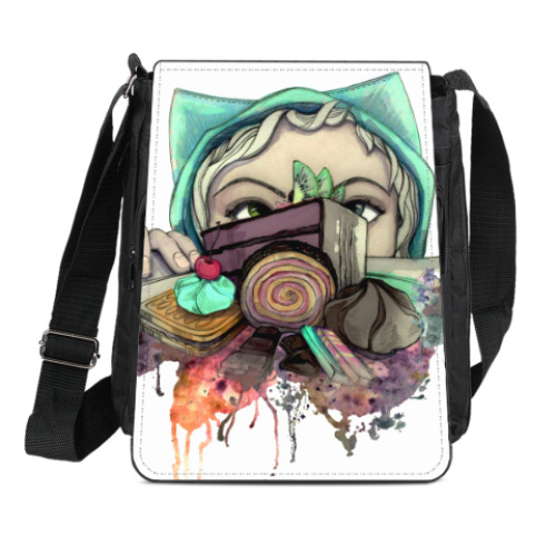 Сумка-планшет с принтом Время диеты