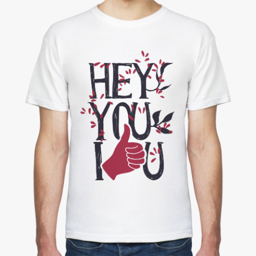 Футболка с принтом I like you