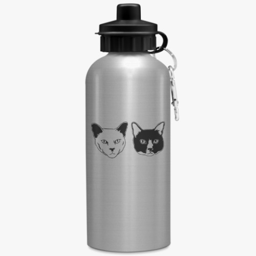 Бутылка с карабином (500 мл) с принтом Марк Мэрон / Marc Maron