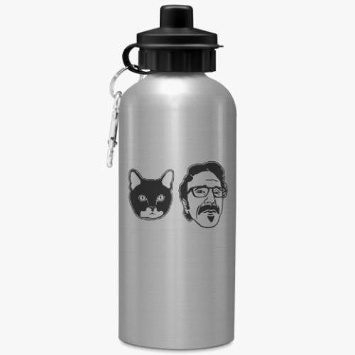 Бутылка с карабином (500 мл) с принтом Марк Мэрон / Marc Maron