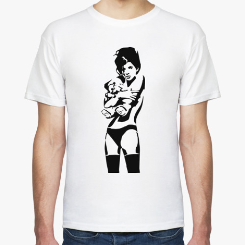 Футболка с принтом  GIRL