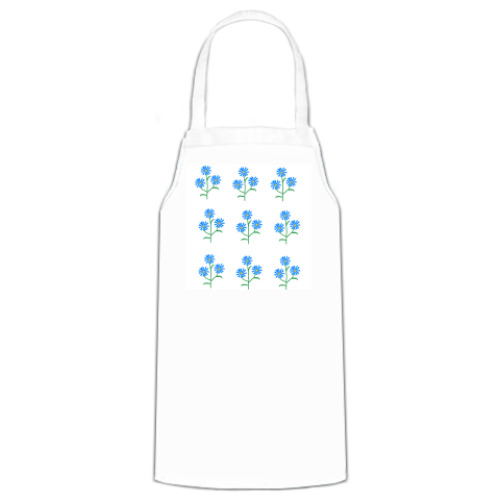 Фартук с принтом  Васильки