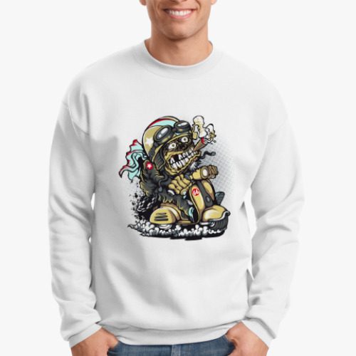 Свитшот с принтом Байкер