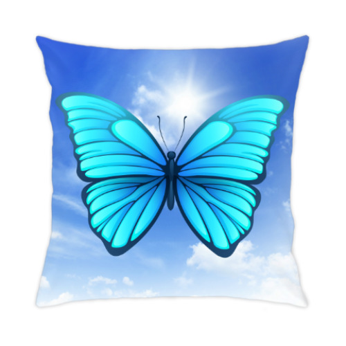 Подушка с принтом Бабочка