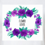 Венок акварель Flower lover