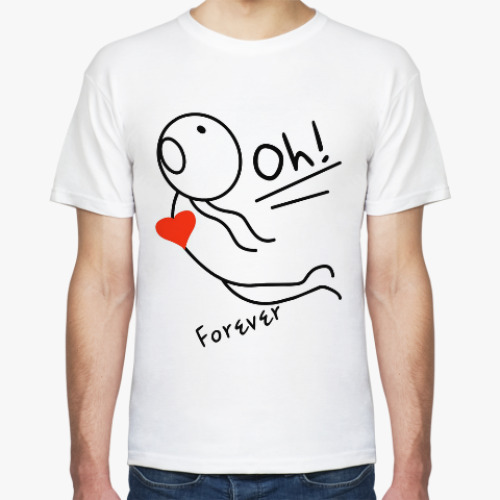 Футболка с принтом Вместе навсегда