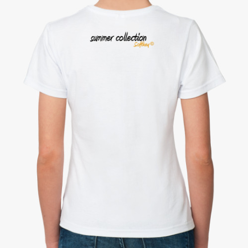 Классическая футболка с принтом  «Живая природа»