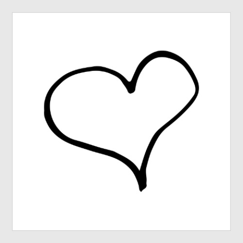 Постер с принтом Чернильное сердце