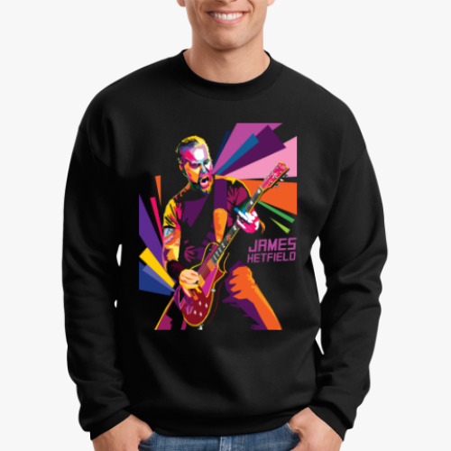 Свитшот с принтом James Hetfield