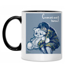 Кружка двухцветная