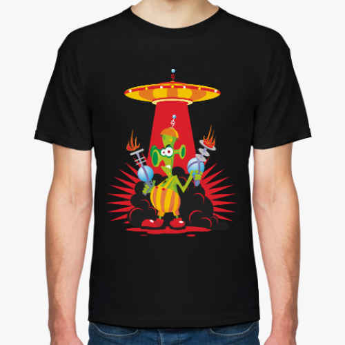 Футболка с принтом Сдавайтесь, земляне!