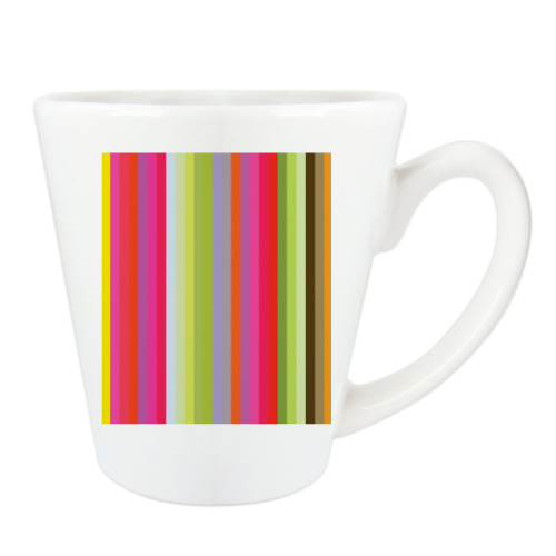 Чашка Латте с принтом Флюид