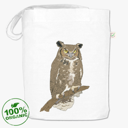 Сумка шоппер с принтом Сова, совушка, мудрые в городе