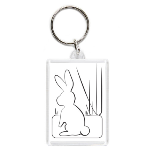Брелок с принтом  BubbleForest / Зайцы