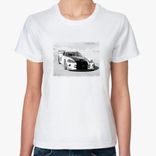 Классическая футболка с принтом Додж