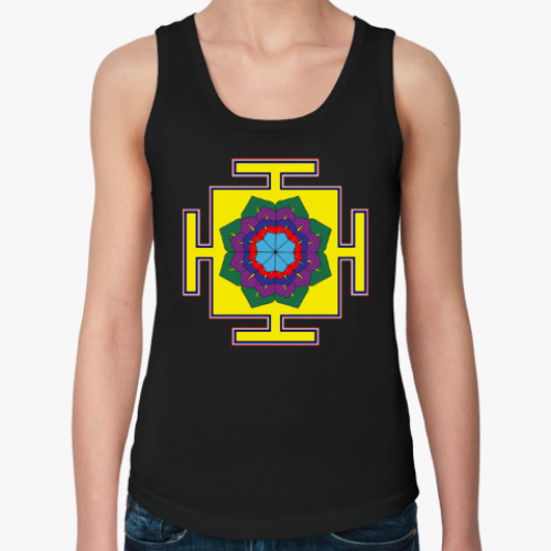 Женская майка с принтом Вимана-янтра