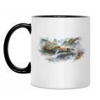 Кружка двухцветная