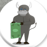 Бык с долларом