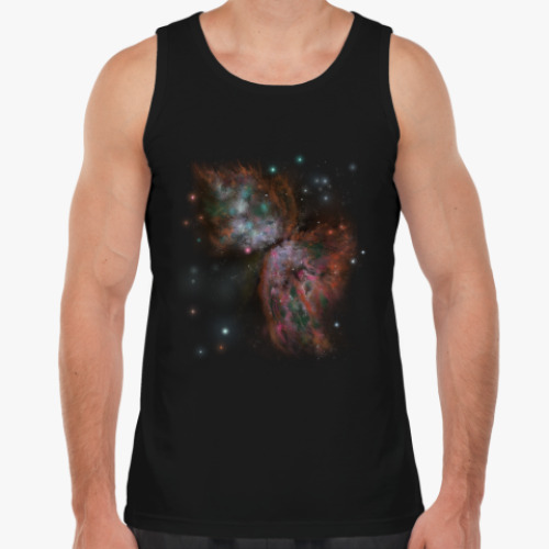 Майка с принтом Туманность Бабочка