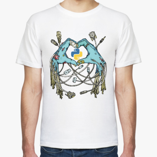 Футболка с принтом Python