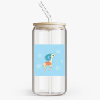 Банка с бамбуковой крышкой