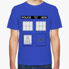 Классическая футболка TARDIS Doctor Who