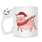 Кружка с футбольным мячиком