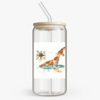 Банка с бамбуковой крышкой