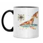 Кружка двухцветная