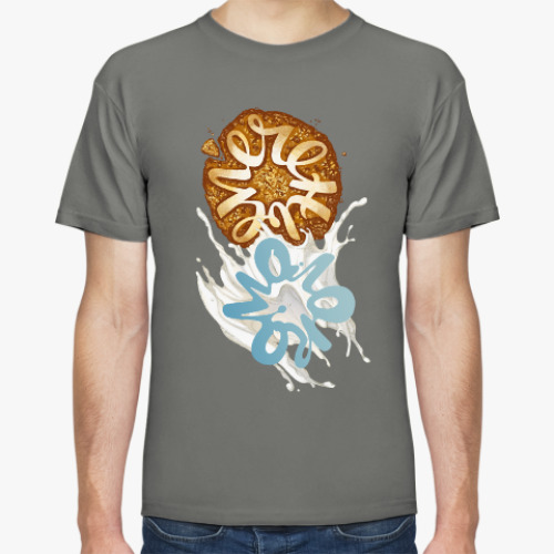 Футболка с принтом Печенье-молоко