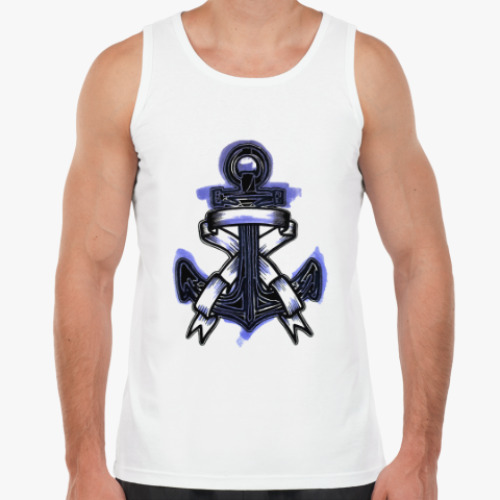 Майка с принтом Якорь